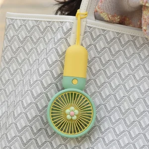 Mini handheld USB rechargeable fan with detachable base multicolor portable desk and hand fan